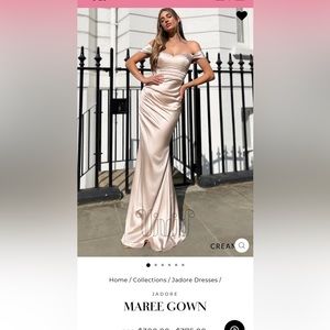 Jadore Floorlength Cream Dress